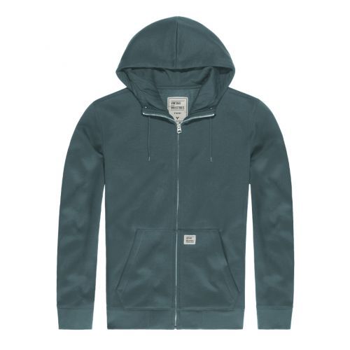 Mikina Vintage Industries Cruz Hooded - tmavo sivá, M