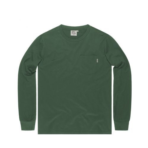 Tričko dlhé Vintage Industries Grant Pocket Long - olivové, L