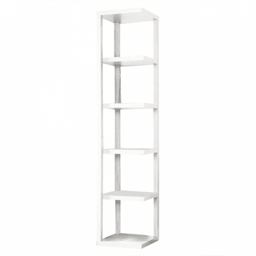 Rohový regál, bílá, CLETO