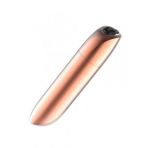 22-00048 Kompaktný USB vibrátor s 20 funkciami - Powerful Bullet - Gold