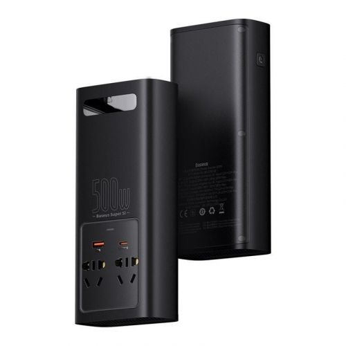 Baseus menič napätia do 500W čierna