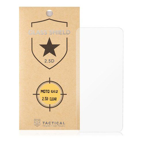 Tactical Glass Shield 2.5D sklo pro Motorola G62 5G Clear