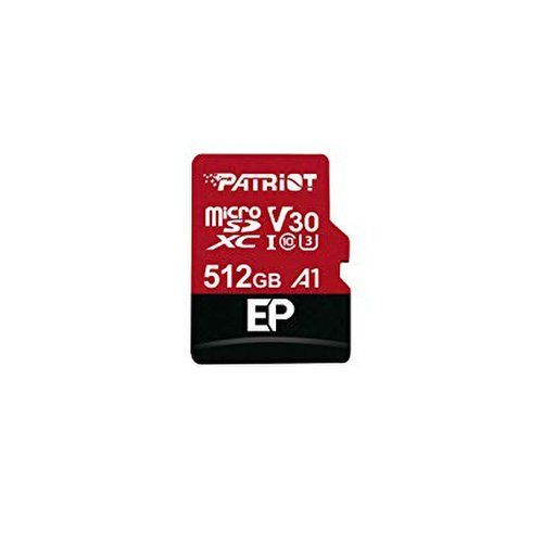 MicroSDXC karta PATRIOT 512GB V30 A1 Class 10 U3 100/80MB/s + adaptér