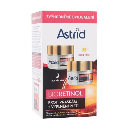 Astrid Bioretinol Duo Set 50 ml darčeková kazeta pre ženy na pigmentové škvrny; proti vráskam; spevnenie a lifting pleti