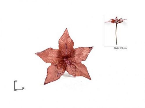 MAKRO - Vianočná ruža 22cm