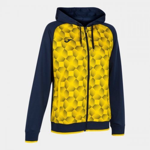 SUPERNOVA III ZIP-UP HOODIE NAVY YELLOW L