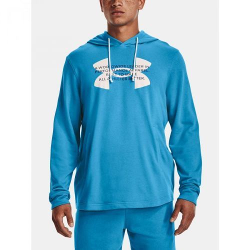 Under Armour Sweatshirt UA Rival Terry Logo Hoodie-BLU - Mens