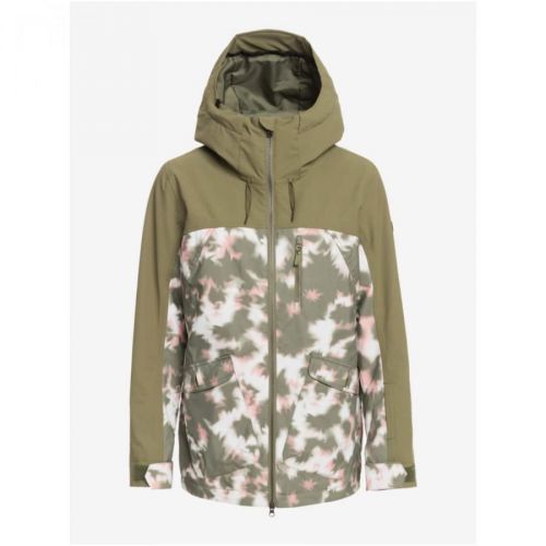 Khaki Women's Winter Patterned Jacket Roxy Stated - Women