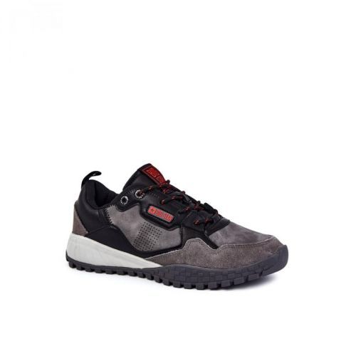 Męskie Klasyczne Buty Sportowe Memory Foam Big Star KK174271 Szare