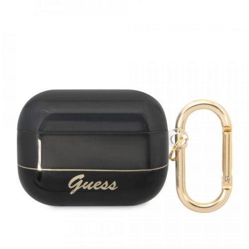 Guess Translucent Pouzdro pro AirPods Pro Black