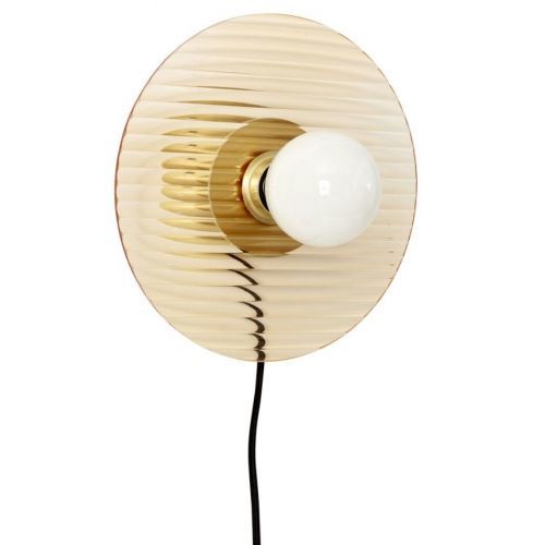 Stena lampa HALO Hübsch jantárová