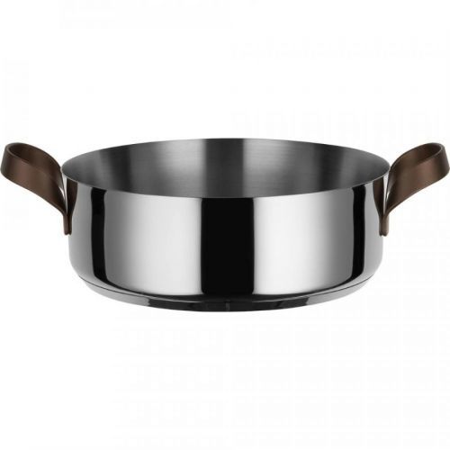 Nízky kastról EDO Alessi 24 cm strieborný