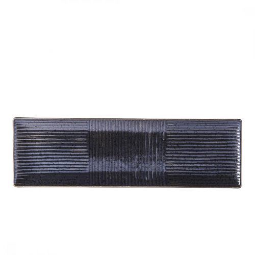 Tanier sushi a sashimi LINES MIJ 33 x 10 cm čierny