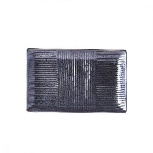 Tanier sushi a sashimi LINES MIJ 21 x 13 cm čierny