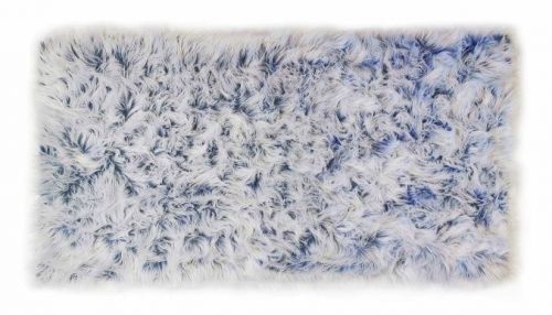 Kusový koberec s vysokým vlasem OMBRE 80 x 140 cm - modrý