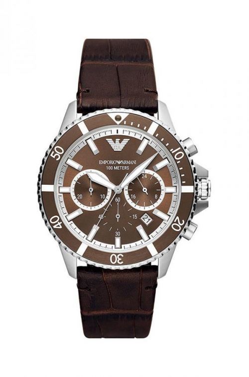Hodinky Emporio Armani pánsky, strieborná farba