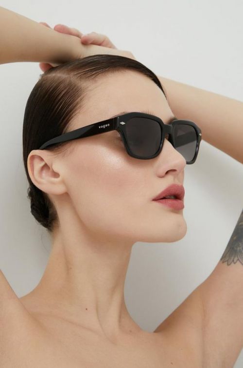 Slnečné okuliare VOGUE dámske, čierna farba