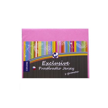 COSING Prostěradlo JERSEY 120x60 cm - růžová