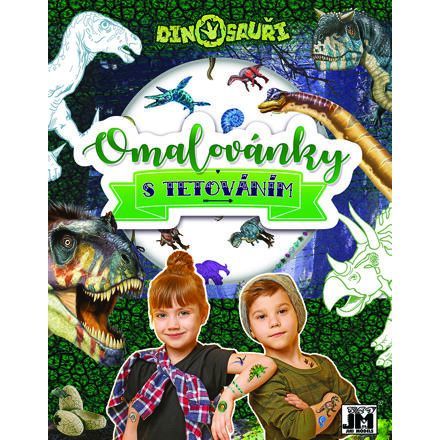 Omaľovánky s tetovaním Dinosaury
