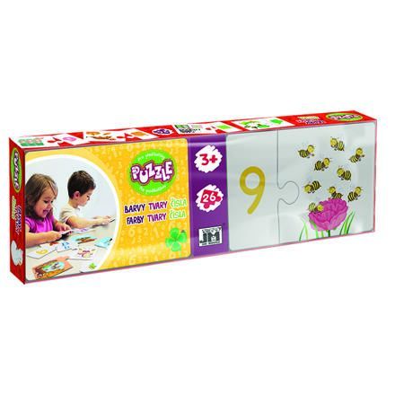 Puzzle predškoláci Čísla, farby