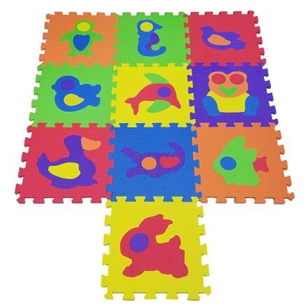 COSING EVA Puzzle podložka - Zvířátka 32x32x1 cm (10 ks)