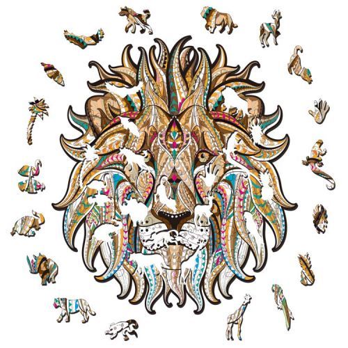Drevené puzzle-Lion/S KP21831