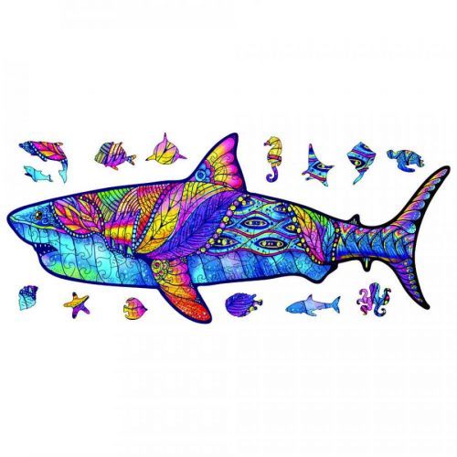 Drevené puzzle-Shark/M KP21843