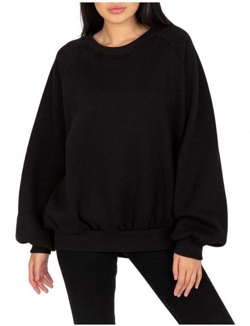 čierna oversize mikina