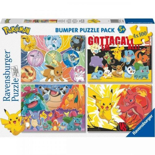 Ravensburger Pokémon Puzzle, 4x100 dílků