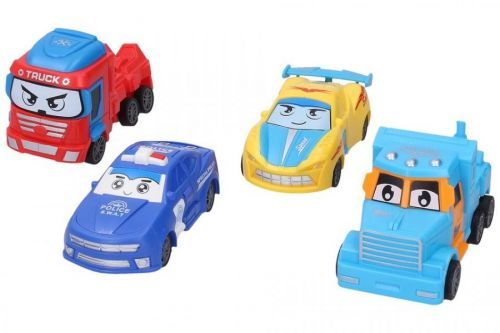 Autorobot na zotrvačník 11cm - červená