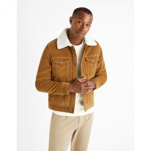 Celio Corduroy Jacket with Fur Cunewjoe - Men