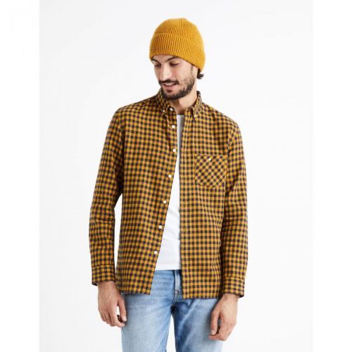 Celio Plaid Flannel Shirt Canewto - Men