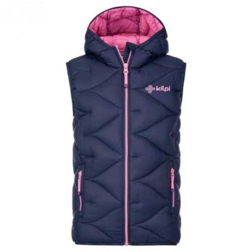 Girls' insulated vest Kilpi TOMM-JG DARK BLUE