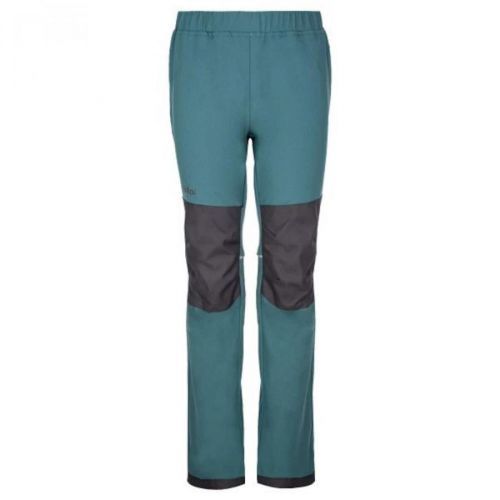 Children's softshell outdoor pants Kilpi RIZO-J DARK GREEN