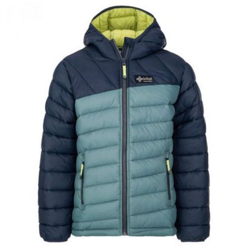 Boys winter quilted jacket Kilpi REBEKI-JB DARK GREEN