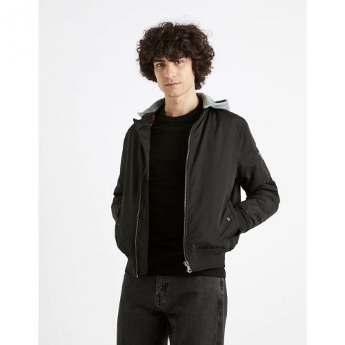 Celio Cujameshoo Hooded Bomber Jacket - Men