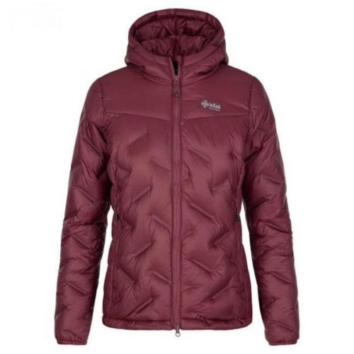 Women's down jacket Kilpi ALBERTA-W DARK RED