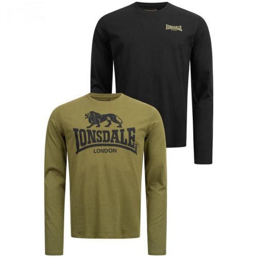 Lonsdale Men's long-sleeved shirt regular fit double pack