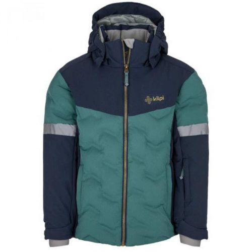 Boys ski jacket Kilpi TEDDY-JB DARK GREEN