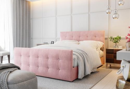 Expedo Čalúnená posteľ boxspring NAOMI + topper, 140x200, cosmic14