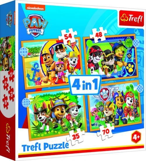 Puzzle 4v1 Tlapková patrola