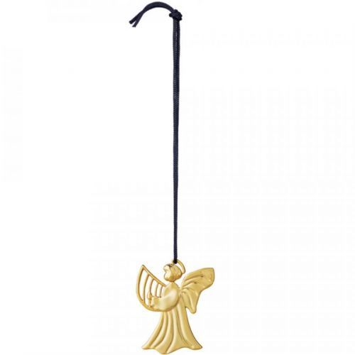 Vianočná ozdoba na stromček HARP ANGEL Rosendahl 7 cm zlatá