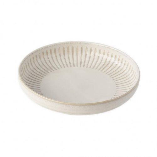 Tanier s vysokým okrajom RIDGED ALABASTER MIJ 20,5 cm