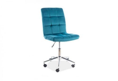 Expedo Detská stolička KEDE Q-020 VELVET, 45x87-97x40, bluvel 85, tyrkysová