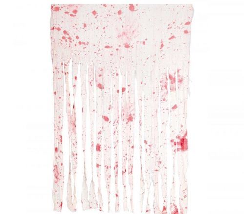 Guirca Visiaca dekorácia - Krvavý záves Halloween 115 x 150 cm