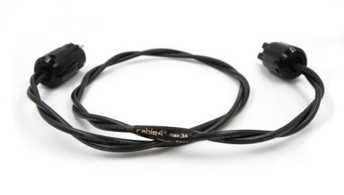 Cable4 BLACK Power SRC EU-IEC 2 m