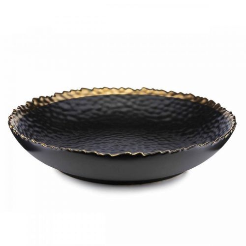 Hluboký keramický talíř Kati 26 cm černý