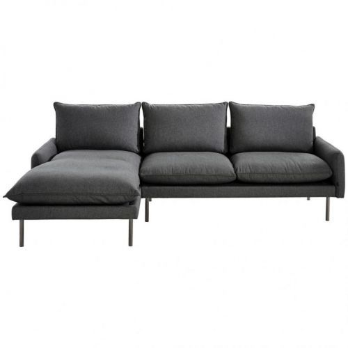 MID.YOU ROHOVÁ SEDACIA SÚPRAVA, textil, tmavosivá