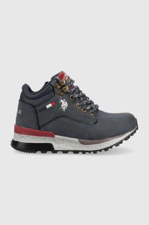 Detské zimné topánky U.S. Polo Assn. tmavomodrá farba