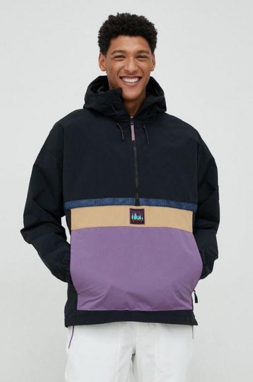 Bunda Quiksilver Steeze čierna farba